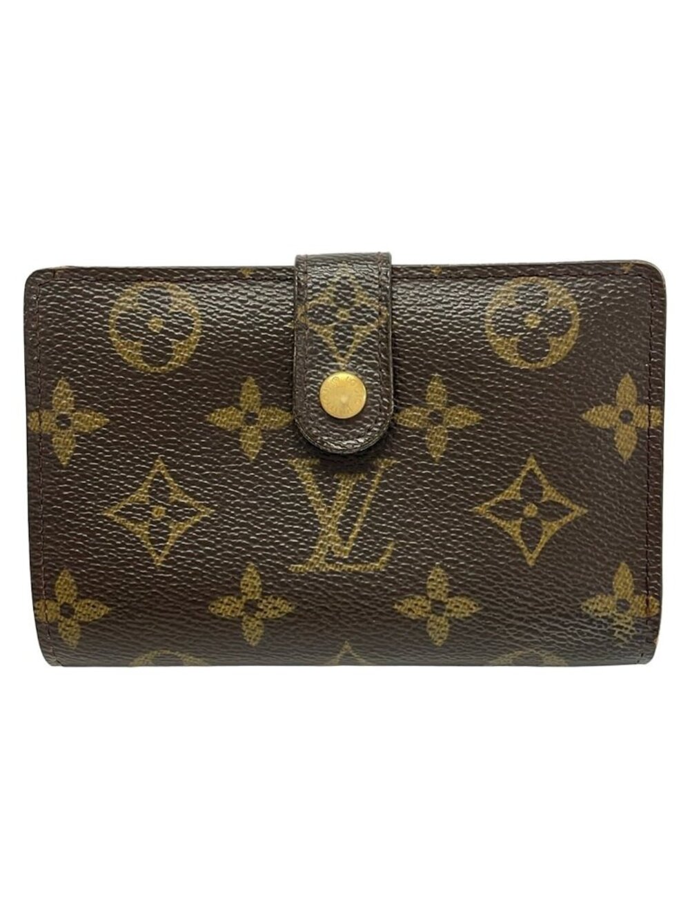 Louis Vuitton Bifold Wallet Monogram Porte Monet Viet Viennois Leather